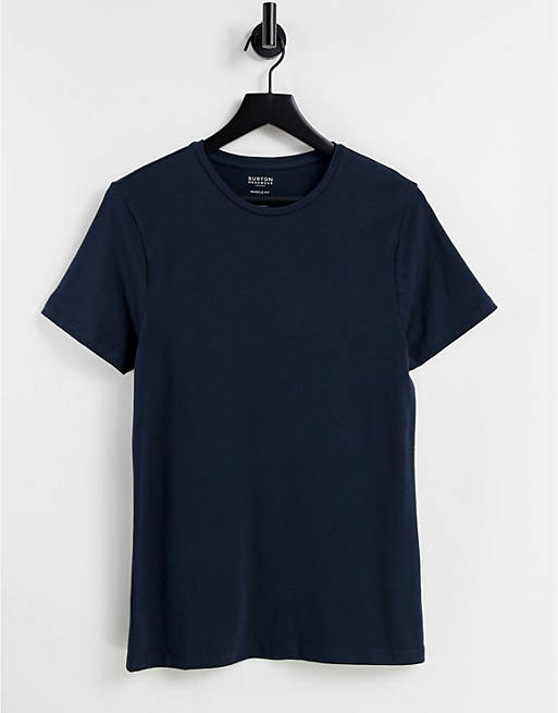 Burton muscle fit short sleeve t-shirt in navy