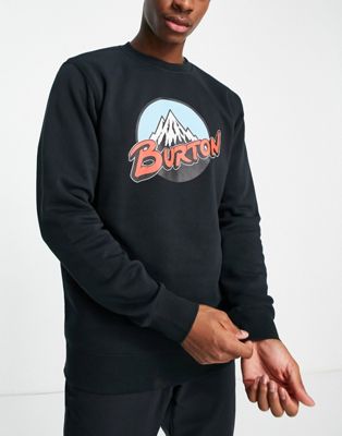 Burton Snow Retro Mountain sweatshirt in black