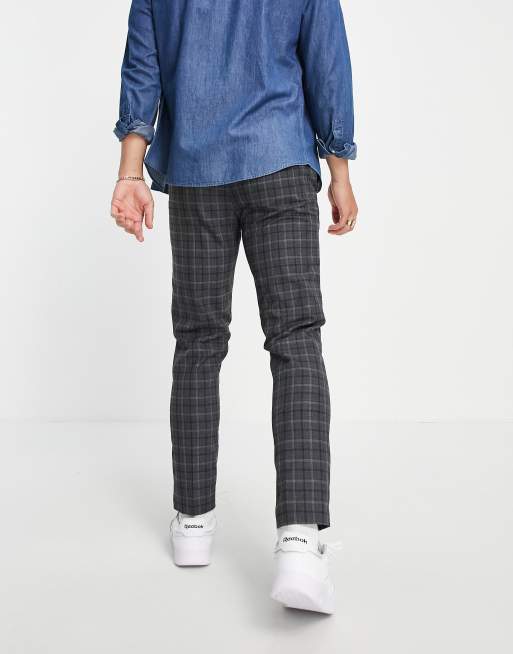 Burton tartan trousers hot sale