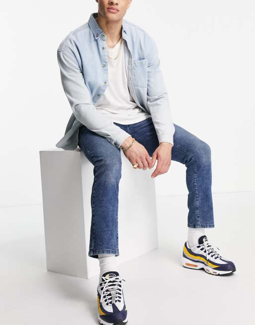 Burton slim fit jeans in mid blue ASOS
