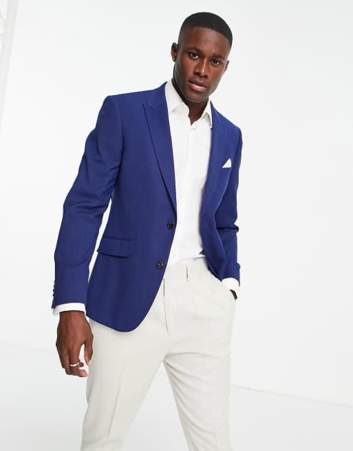 Slim fit blue online blazer