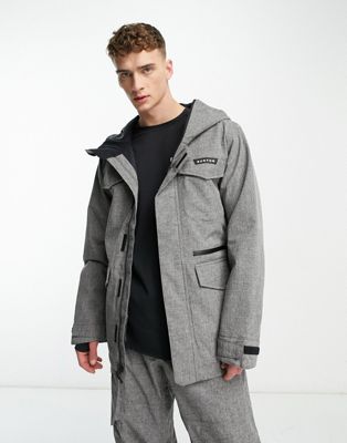 Burton Snow Covert 2L jacket in grey
