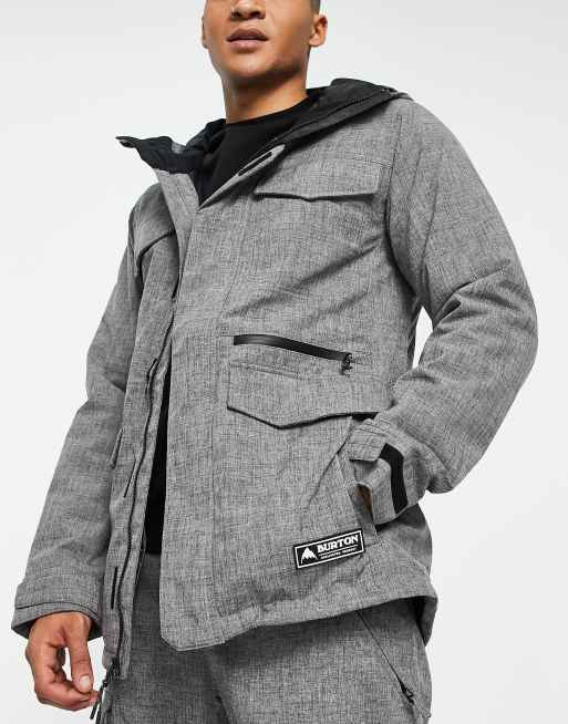 Burton grey 2025 snowboard jacket