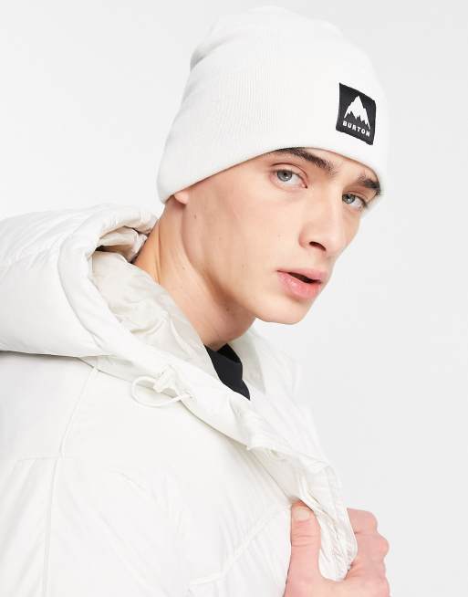 Burton Snow Kactusbunch tall beanie in white ASOS