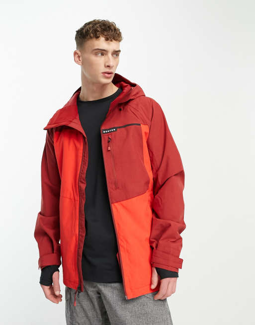 Burton Snow Lodgepole jacket in red | ASOS