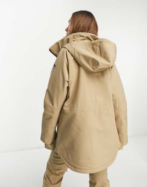 Burton Snowboard prowess 2L jacket in brown ASOS