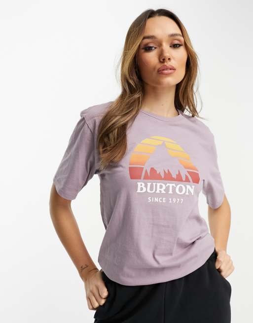 Burton Snowboard Underhill short sleeve t shirt in pink ASOS