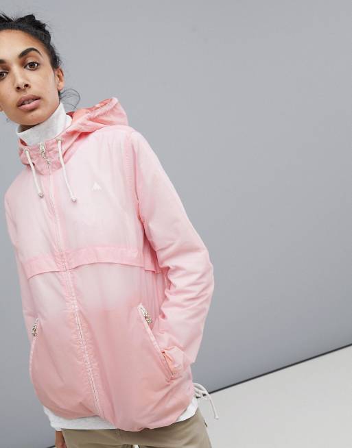 Burton Snowboards Hazlett Packable Rain Jacket in Pink ASOS