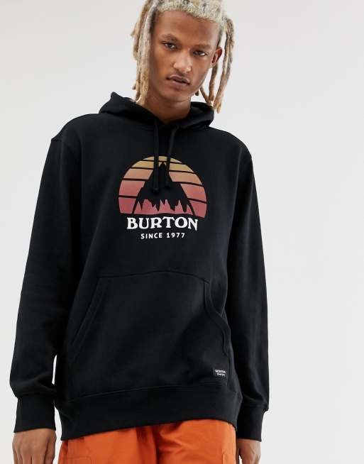 Burton Snowboards Underhill pullover hoodie in black ASOS