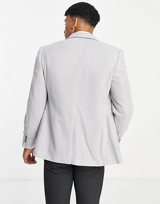 Burton Herren Grau Polyester Jacke Blazer Größe 40 