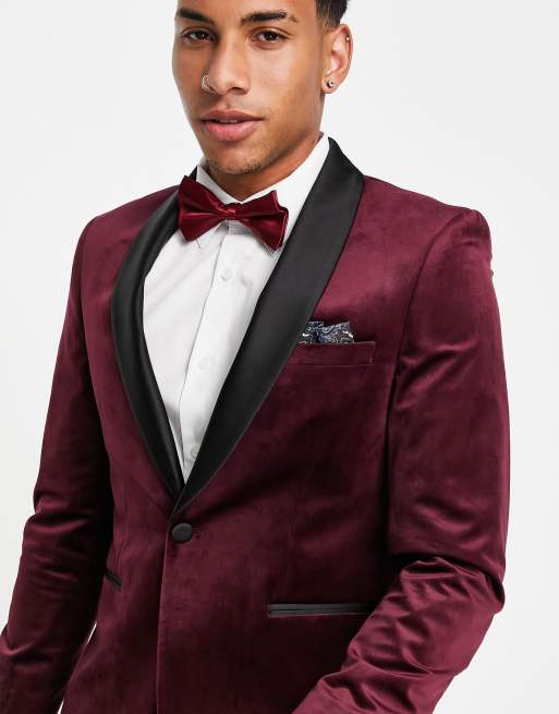 Burton shop burgundy blazer