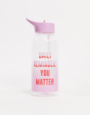 фото Бутылка для воды емкостью 1 л с надписью "you matter" typo-мульти