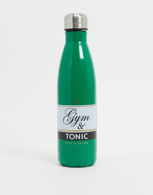 фото Бутылка для воды с дизайном "gym and tonic" menkind-зеленый 7 for all mankind