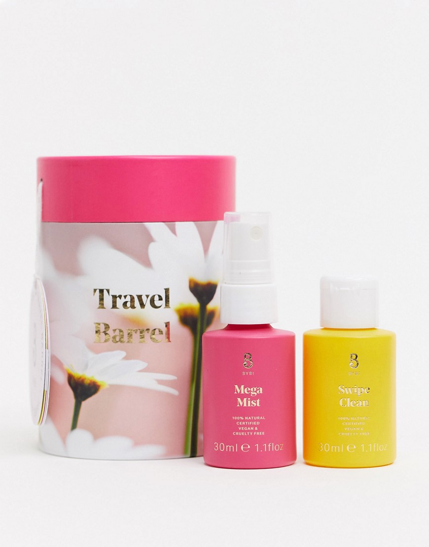 BYBI Travel Skincare Set - Swipe Clean & Mega Mist-No Colour