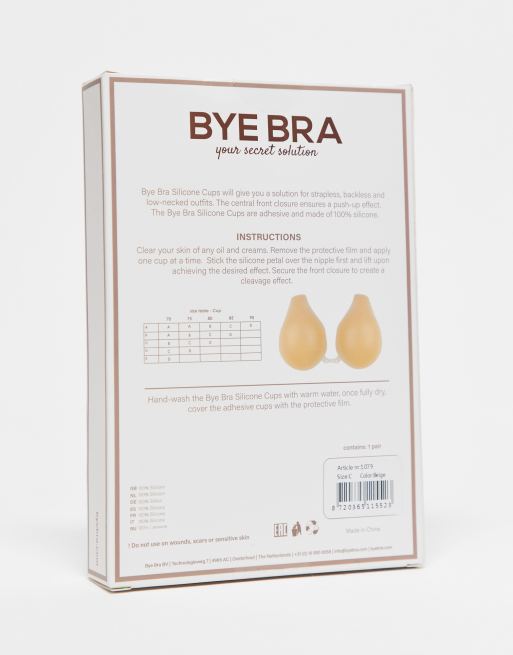 Bye Bra - Beige stick on-BH-skåle i silikone, 4 af 4
