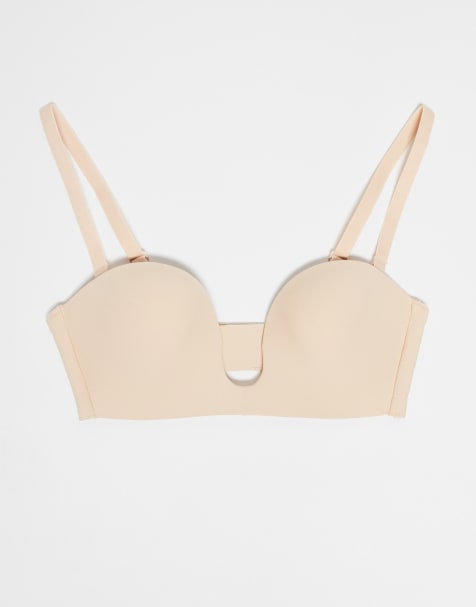 Bye Bra - Beige stropløs BH med dyb udskæring - view 1