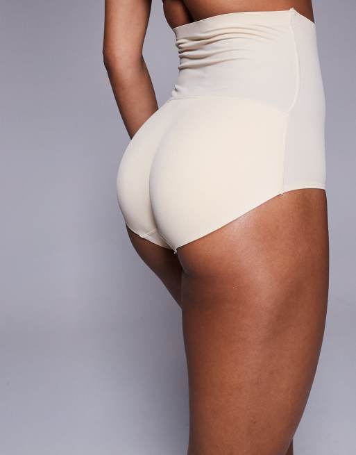 Bye Bra – Beige, vadderade trosor med hög midja som lyfter rumpan, 2 av 4