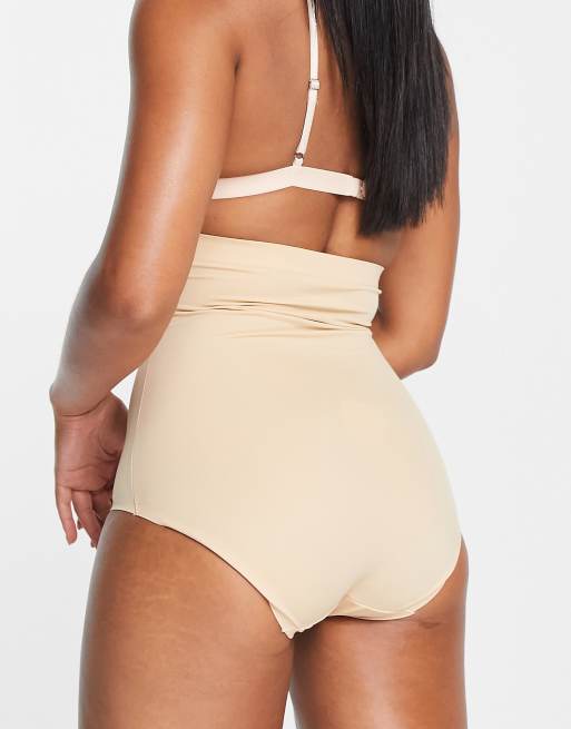 Bye Bra - Culotte sculptante invisible à taille haute - Beige, 2 de 4