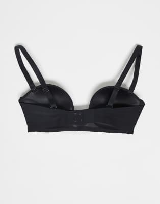 Bye Bra Deep Plunge Strapless Bra In Black