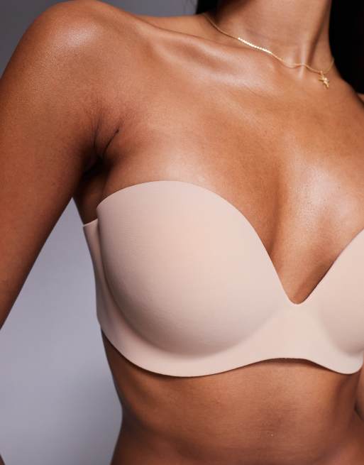 Bye Bra – Gala – Beige självhäftande bH med bar rygg och utan axelband, 2 av 4