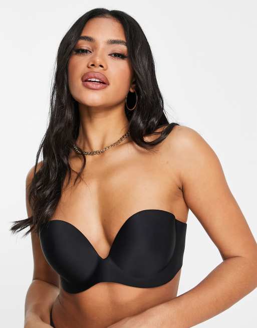 Bye Bra - Gala - Reggiseno adesivo senza spalline con schiena scoperta nero