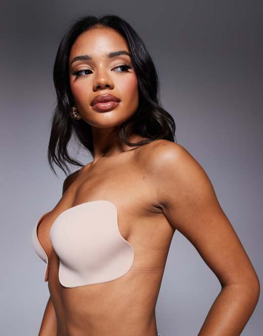Bye Bra - Genanvendelige, selvklæbende pushup-skåle i beige, 2 af 4