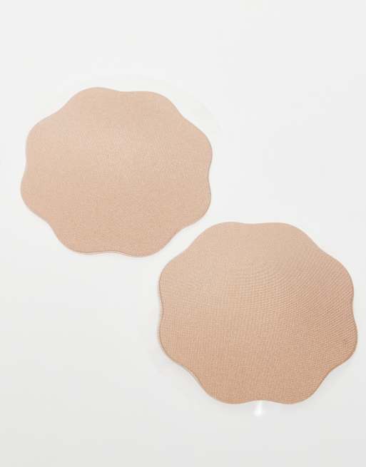 Bye Bra - Herbruikbare stoffen tepelbedekkers in beige, 3 van 4