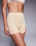 [Bye Bra] Bye Bra invisible mid waist light support shorties in beige-Neutral L BEIGE