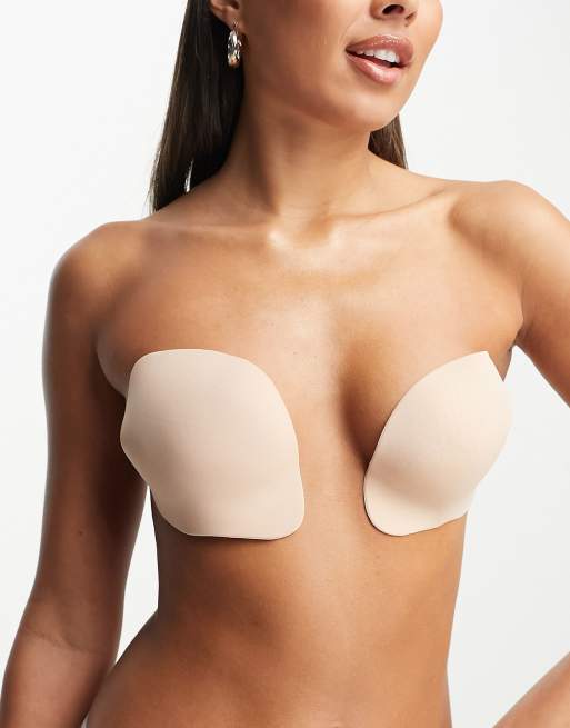 Bye Bra push up reusable stick om cups in beige, 4 of 4