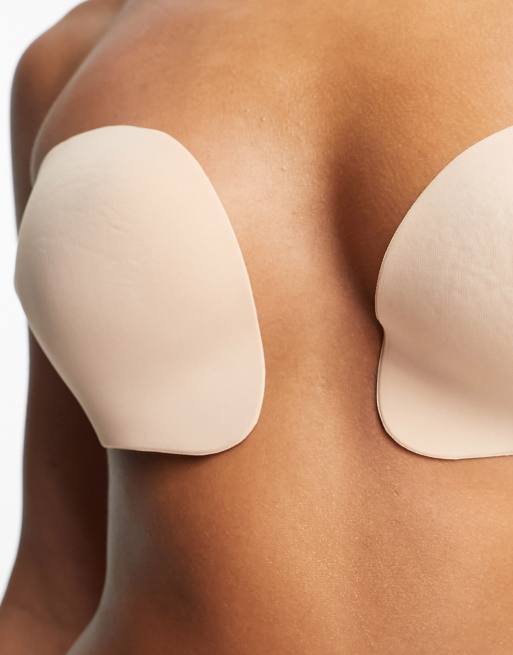 Adhesive Push-up Reusable Self Silicone Bra Beige