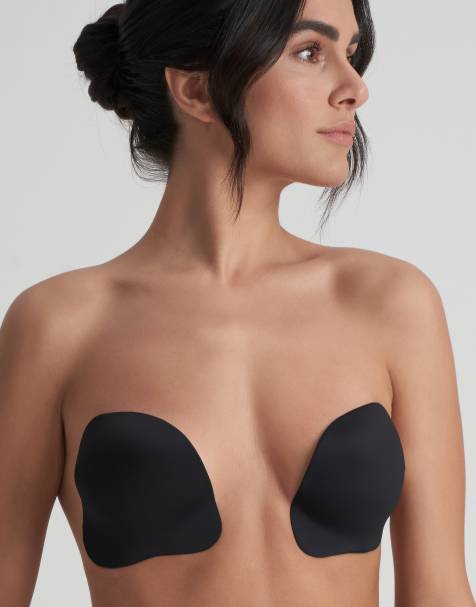 Bye Bra push up reusable stick on cups in black - BLACK - view 1