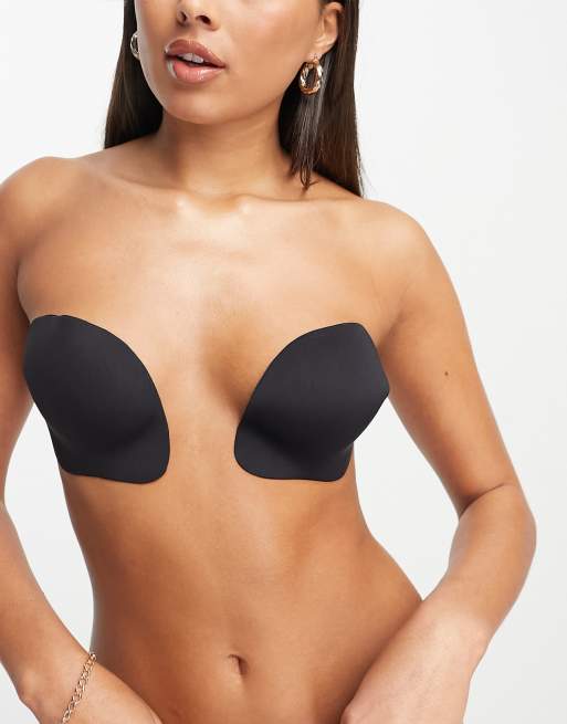 Bye Bra push up reusable stick on cups in black ASOS