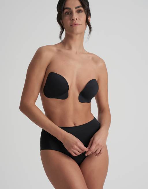 Bye Bra push up reusable stick on cups in black, 2 of 3