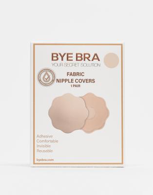 Bye Bra - Wiederverwendbare Brustwarzenabdeckungen aus Stoff in Beige-Neutral