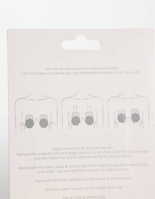 Bye Bra X Nude Intimates – Beige självhäftande behådynor i silikon, 3 av 3