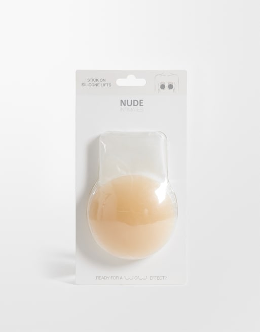 Bye Bra X Nude Intimates – Selbstklebende, anhebende BHs aus Silikon in Beige, 2 von 3
