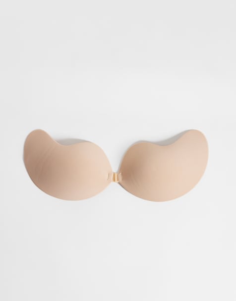 Bye Bra x Nude Intimates stick on mango bra in beige - view 1