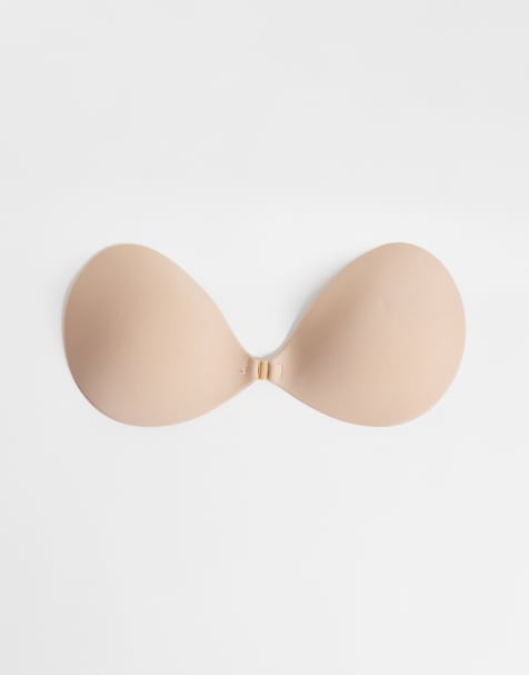 Bye Bra X Nude Intimates - Zelfklevende onzichtbare bh in beige - view 1