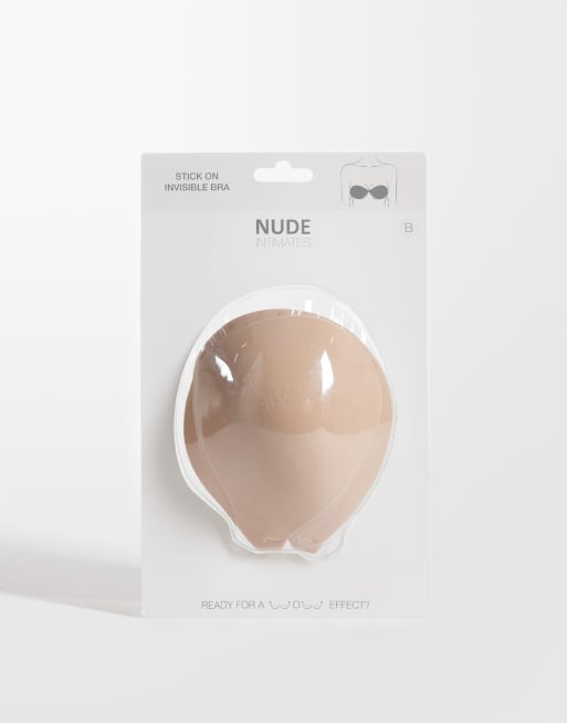 Bye Bra X Nude Intimates - Zelfklevende onzichtbare bh in beige , 3 van 3