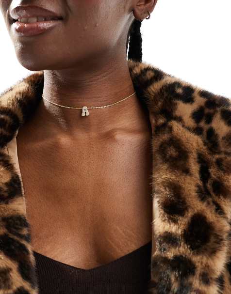 Bymehshake Bubble Letter Necklace Letter 'A' Gold - view 1