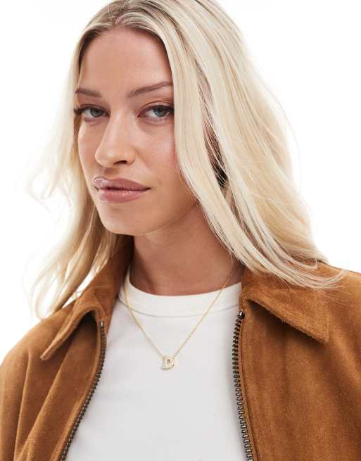 Bymehshake Bubble Letter Necklace Letter 'D' Gold
