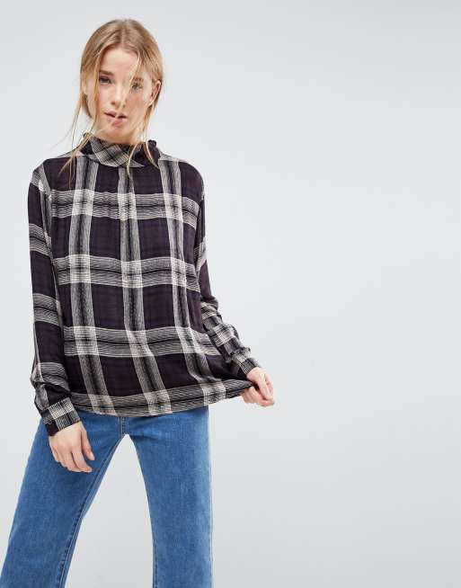 b.Young – Bluse mit Karomuster