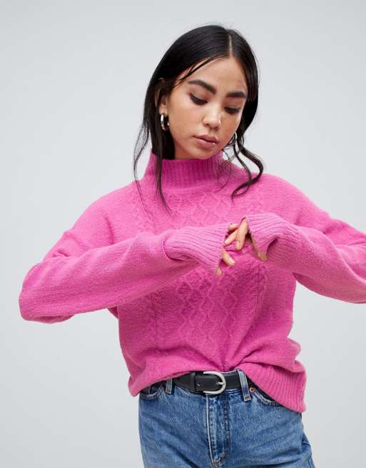 b.Young Cable Knit Jumper ASOS