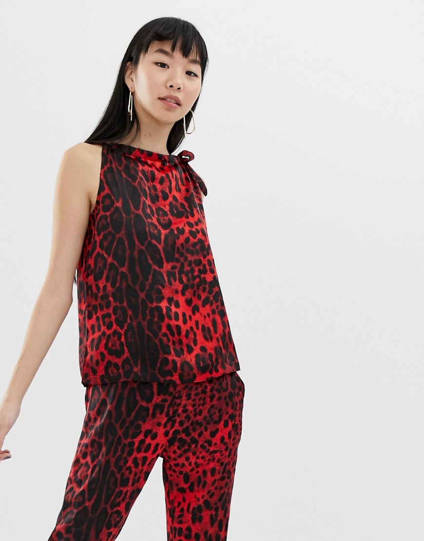 B.Young leopard print cami-Multi