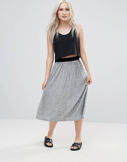 B.Young Pleated Midi Skirt