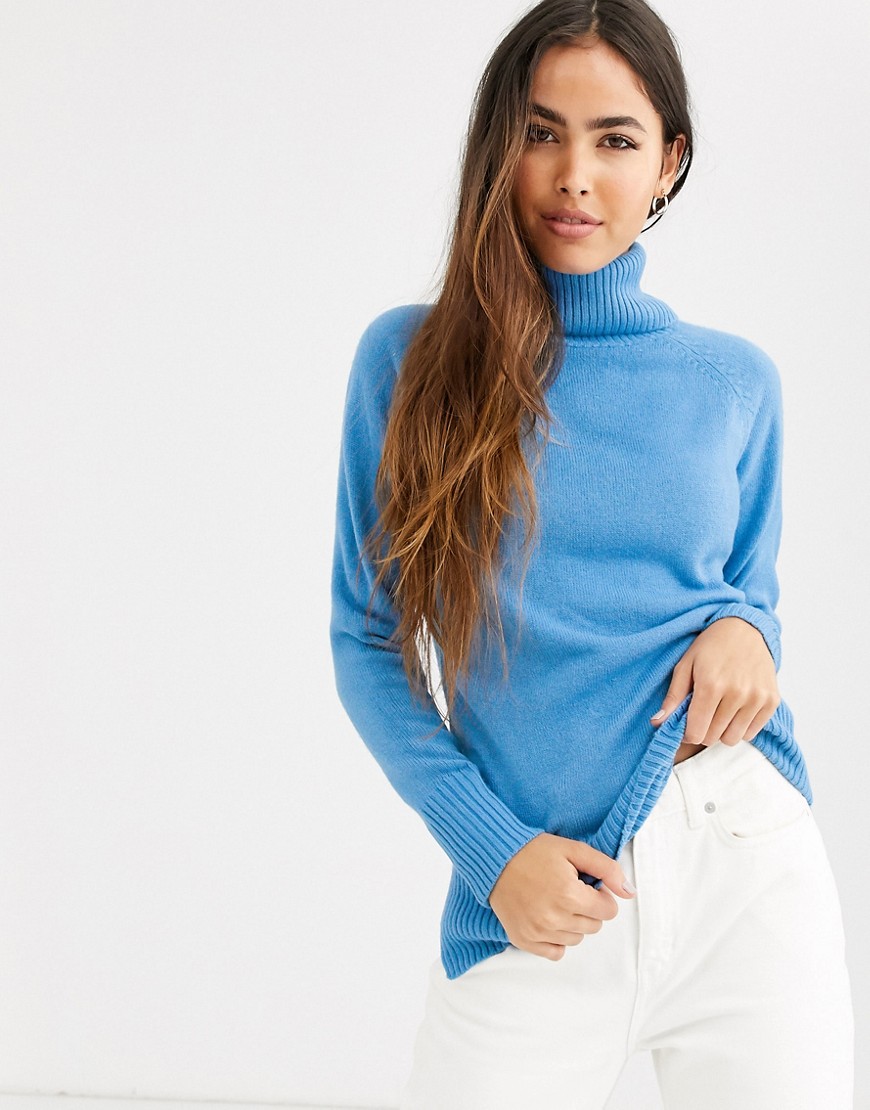 B.Young roll neck jumper-Blue