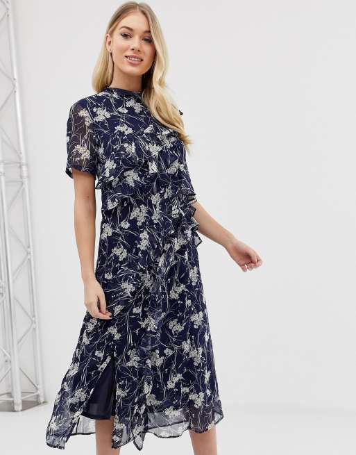 C by Cubic floral midi dress | ASOS