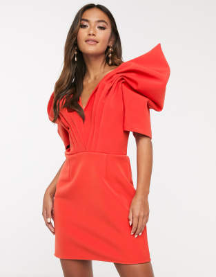 c meo red dress $420 C/MEO Collective Women's Red Affinity Sleeveless Shift Midi Dress Size  S