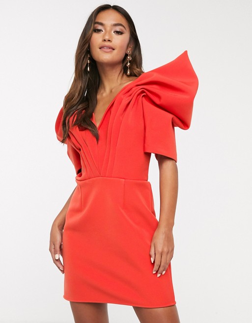 C/Meo Collective on the level mini dress with statement sleeve