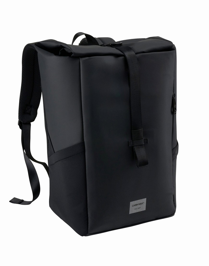 Cabin Max 20l iseo roll top underseat backpack 40x20x25cm in black